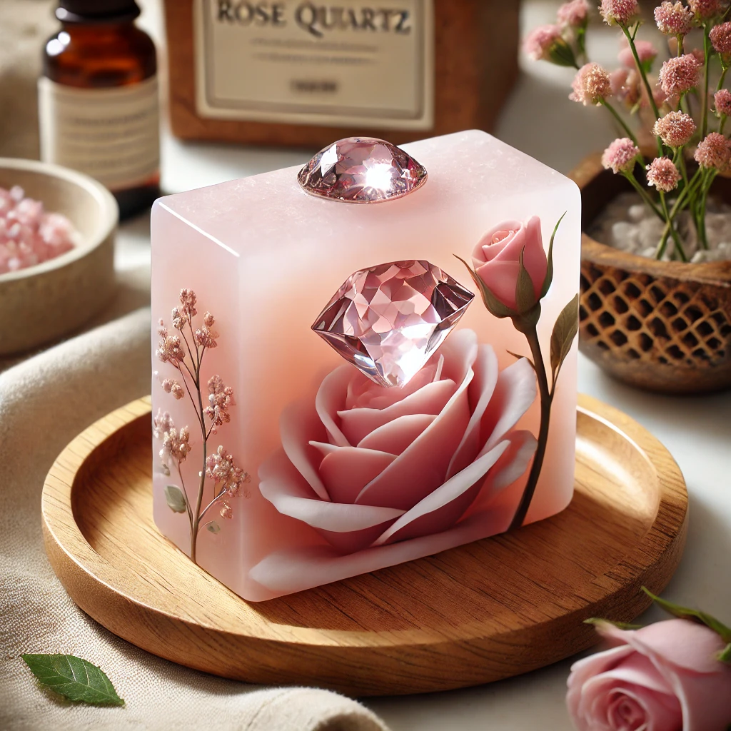 Un savon avec un diamant à l'intérieur